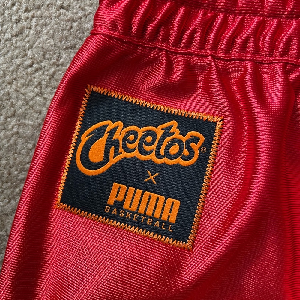 PUMA Basketball x Cheetos Dazzle Shorts “Rickie Orange” (Men’s Size Small) NWT - Picture 5 of 13